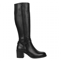 Elegant women's boots / genuine leather / 722-42 / black