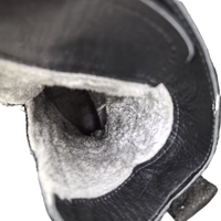 Дамски елегантни боти / естествена кожа/набук /черно/78-40