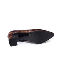 Elegant women's shoes / genuine leather / 717-71 / brown