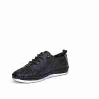 Women's casual shoes / genuine leather / anatomical insole / black / 756