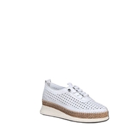 Women's casual shoes / genuine leather / anatomical insole / white / 736