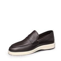 Men's moccasins/ loafers/ genuine leather/702-3/brown