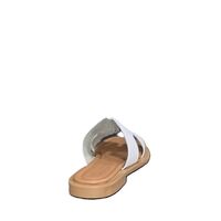 Women's slippers / genuine leather / 7566/white