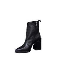 Женские элегантные сапоги / натуральная кожа / 720-88 / черные