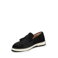 Мъжки мокасини / лоуфъри  / естествена кожа / 7123/черно/ анатомична стелка