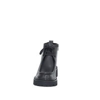 Women's casual boots made of natural leather in black/7333
