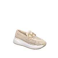 Women's moccasins / loafers / genuine leather / 72-98 / beige / anatomical insole
