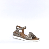 Women's sandals / genuine leather / bronze /78373