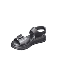 Ladies' sandals / natural leather / 7041 / black / anatomical insole