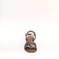 Women's sandals / genuine leather / bronze /78373