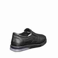 Мъжки мокасини / лоуфъри  / естествена кожа / 7425/черно/анатомична стелка