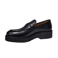 Men's elegant shoes/loafers / genuine leather / 766 / black
