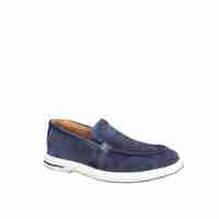 Men's moccasins/ loafers/ genuine leather/74-50/blue