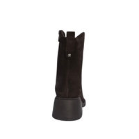 Women's elegant ankle boots / Genuine leather / 719-61 / Brown