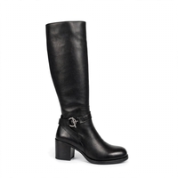 Elegant women's boots / genuine leather / 722-42 / black