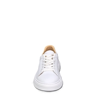 Мъжки сникърс / кец / естествена кожа / 705-5 / бяло / анатомична стелка