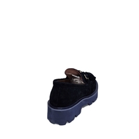 Women's moccasins / loafers / genuine leather / 71-19 / blue