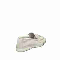 Women's moccasins / loafers / genuine leather / beige /77-50