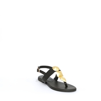 Women's sandals / natural leather / dark brown /7280