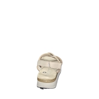 Women's sandals / genuine leather / 7367/beige / anatomical insole