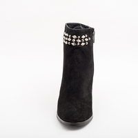 Ladies' elegant boots / genuine leather /5805/black