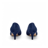 Elegant women's shoes / genuine leather / 735-79 / blue suede