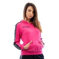 Дамски Суичър GIVOVA Felpa Con Cappuccio Terry Band 0006