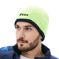 Двулицева Зимна Шапка ZEUS Reversible Zuccotto Bikolor Blu/Giallo fluo