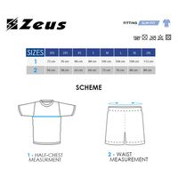 Детски Футболен Екип ZEUS Kit Scorpion Blu/Bianco