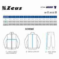 Детски Анцуг ZEUS Tuta College Blu/Bianco