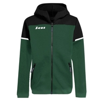 Детски Суичър ZEUS Felpa Tech Bikolor Nero/Verde Militare