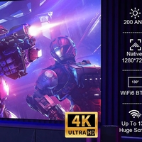 Проектор с Android 11.0 , двойна WiFi връзка, HD резолюция 1280x720p