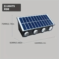 LED стенна лампа, IP65 водоустойчив алуминий за външно или вътрешно осветление