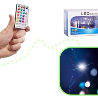 LED светеща завеса с дистанционно управление 16 цвята памет