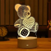 3D нощна лампа подари усмивка