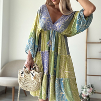 Копринена рокля green