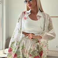 Комплект зелени цветя