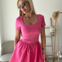 Цикламена рокля балон