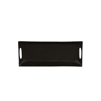 DAHLIA TRAY ALUMINIUM BLACK 54x23xH4cm IN