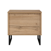 VERDE NIGHTSTAND 2DRAWERS CHIPBOARD WITH MELAMINE CARTA NATURAL CHIPBOARD WITH MELAMINE CARTA MINT BLACK E1