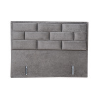 BRICK BED WITH STORAGE (FOR MATTRESS 160x200cm) VELVET GREY 07-450 E1 TR