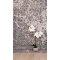MISIRAK CARPET POLYESTER COTTON BEIGE BROWN 70x140