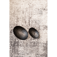 FREEFORM BOWL ALUMINIUM BLACK 25x17xH7,5cm IN