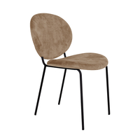 BEETLE CHAIR FABRIC BROWN GOLD METAL E1 PRC