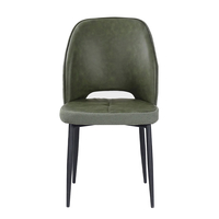 BOUTON CHAIR FABRIC OLIVE GREEN METAL BLACK PRC