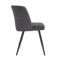 ZOLA CHAIR FABRIC ANTHRACITE METAL BLACK E1 PRC
