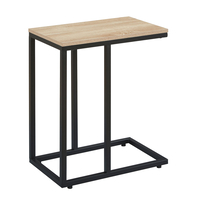 SUPPORT SIDE TABLE MELAMINE SONOMA METAL BLACK 50x30xH61cm E1 PRC
