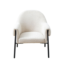 DOGGY ARMCHAIR FABRIC BEIGE METAL BLACK E1 PRC