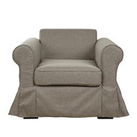 ASHLEY ARMCHAIR EASY CLEAN FABRIC BROWN LIGHT E1 EU