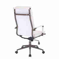 SLICE CHAIR DESK FABRIC WHITE GUNMETAL 55,5x63,5xH117cm PRC